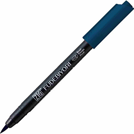 Supertrend Fudebiyori Brush Pen Fırça Uçlu Kalem 38 PEACOCK BLUE