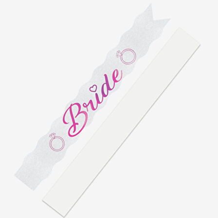 Bride Baskılı Varaklı Lüks Kuşak -Fuşya-