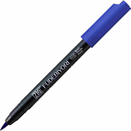 Supertrend Fudebiyori Brush Pen Fırça Uçlu Kalem 30 BLUE