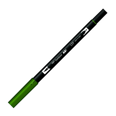 Supertrend Dual Brush Pen Grafik Çizim Kalemi 177 Dark Jade