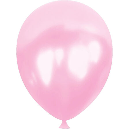 Açık Pembe Metalik Balon 12"