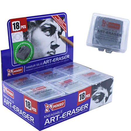 Supertrend Plastik Kutulu Gri Hamur Silgi