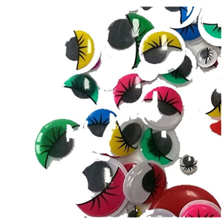 Supertrend Kids Renkli Oynar Göz 15 mm 50'li Paket