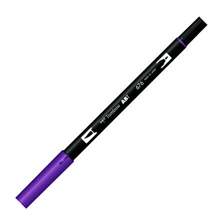 Supertrend Dual Brush Pen Grafik Çizim Kalemi 676 Royal Purple
