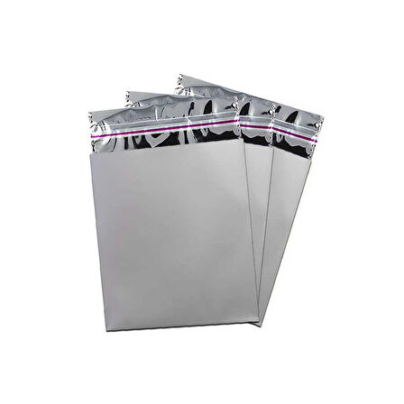 Gümüş Lüks Metalize Poşet 15x25