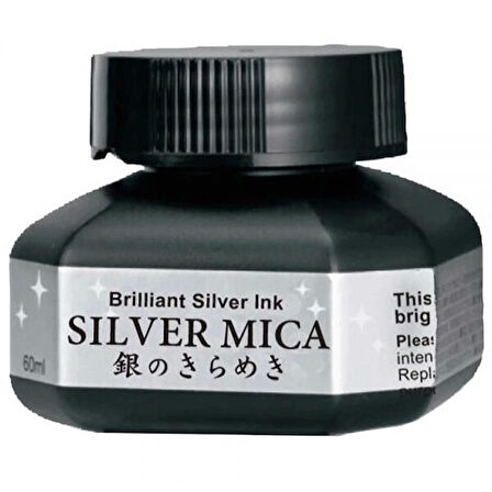 Supertrend Silver Mica Metalik Gümüş Mürekkep 60 ml.