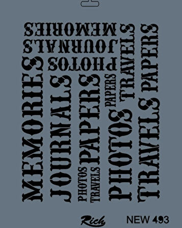 Supertrend Stencil Boyama Şablonu 25x35 cm. NEW-493