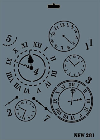 Supertrend Stencil Boyama Şablonu 25x35 cm. NEW-281