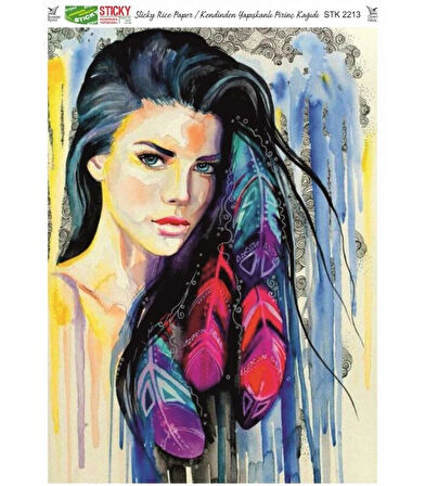 Supertrend Sticky Kendinden Yapışkanlı Pirinç Dekopaj Kağıdı 29x42 cm. 2213