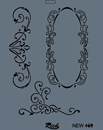 Supertrend Stencil Boyama Şablonu 25x35 cm. NEW-469