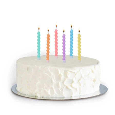 Makaron Burgu Doğum Günü Mumları