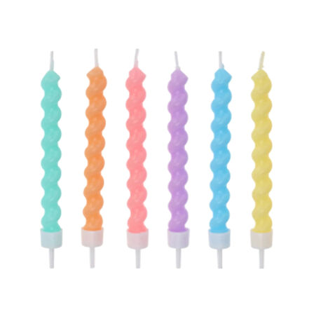 Makaron Burgu Doğum Günü Mumları