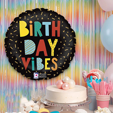 Birthday Vibes Supertrend Folyo Balon 18"