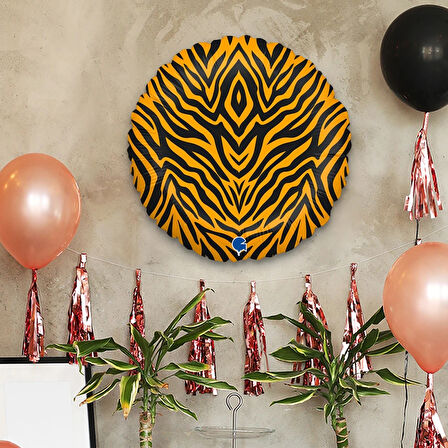 Tiger Striped Supertrend Folyo Balon 18"