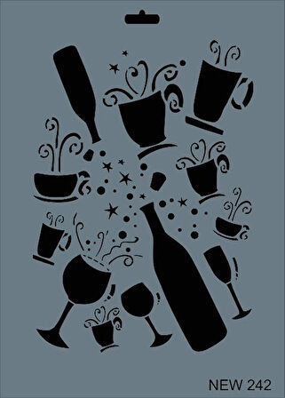 Supertrend Stencil Boyama Şablonu 25x35 cm. NEW-242