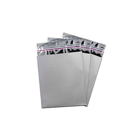 Gümüş Lüks Metalize Poşet 11x12