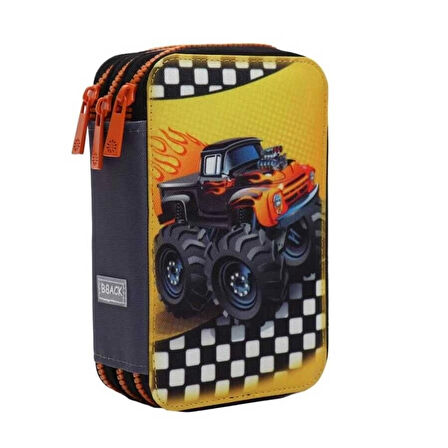 Bback 3 Katlı Kalem Çantası / Kalemlik / Kalem Kutusu Offroad Jeep