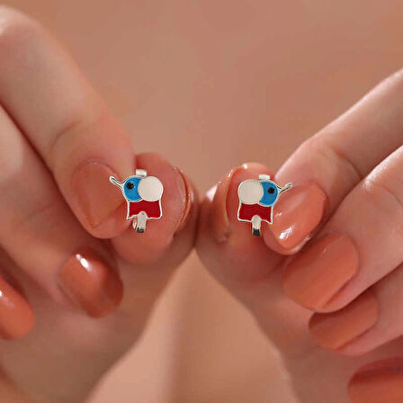 Supertrend Gümüş Fil Çocuk Küpesi