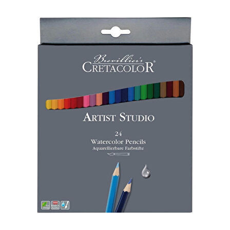 Supertrend Artist Studio Watercolor Pencils Sulandırılabilir Boya Kalemi Seti 24 Renk