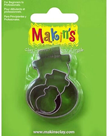 Makin's Clay Polimer Kil Kesme Kalıbı 3 Parça Kar Adam