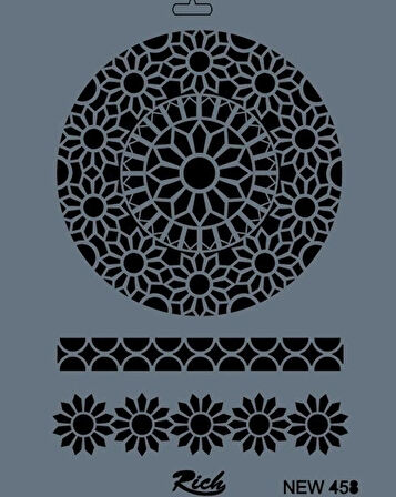 Supertrend Stencil Boyama Şablonu 25x35 cm. NEW-458