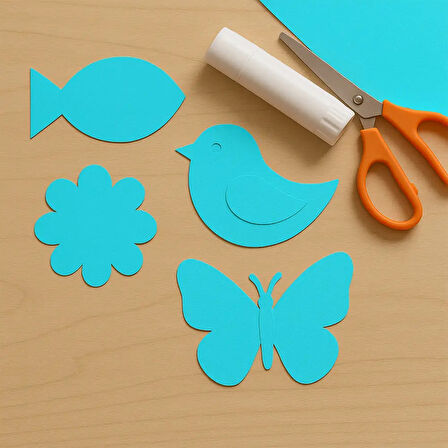 Premium Açık Mavi Fon Kartonu 150gr 50x70