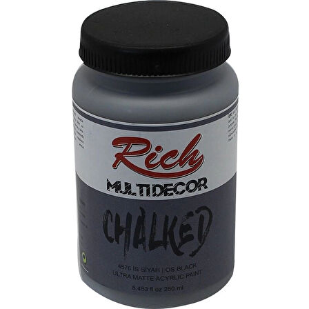 Supertrend Multi Decor Chalked Akrilik Boya 250 cc. 4576 İS SİYAHI