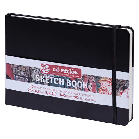Supertrend Art Creation Sketchbook Sert Kapak Eskiz Çizim Defteri 140 gr. 15x21 cm. 80 yp. SİYAH