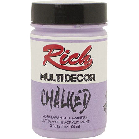 Supertrend Multi Decor Chalked Akrilik Boya 100 cc. 4538 LAVANTA