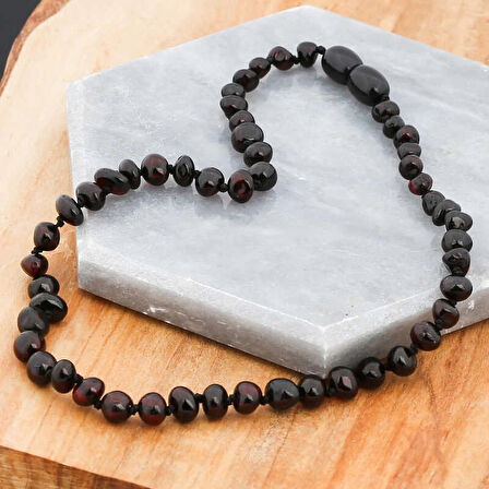 Supertrend Bebek Damla Kehribar Diş Kolye