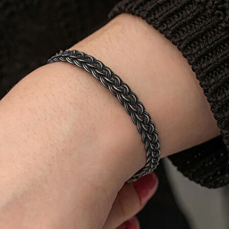 Supertrend Gümüş Kazaziye Örgü Bileklik