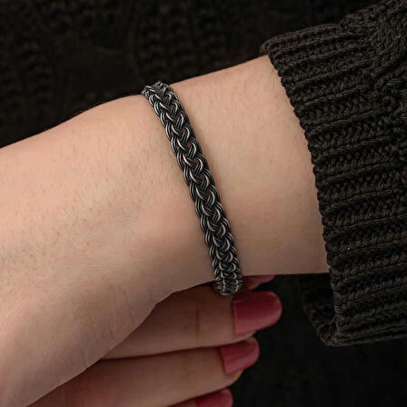 Supertrend Gümüş Kazaziye Örgü Bileklik