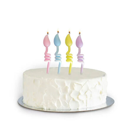 Makaron Burgu Alevler Doğum Günü Mumu