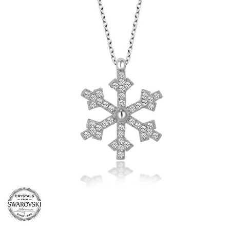 Supertrend ' Taşlı Gümüş Kartanesi Kadın Kolye