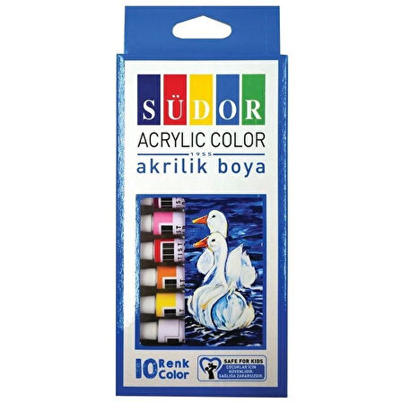 Supertrend Akrilik Boya Seti 10 Renk x 9 ml. Tüp
