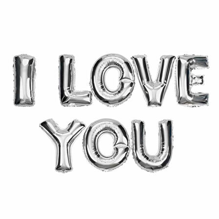 I Love You Folyo Balon Set 16"