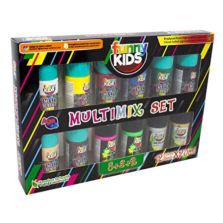 Supertrend Multimix 20 Ml.x 12 Renk Tüp Set (FNNY-MLTX-020-05686)