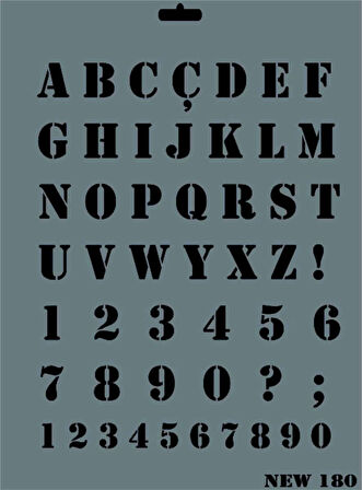 Supertrend Stencil Boyama Şablonu 25x35 cm. NEW-180