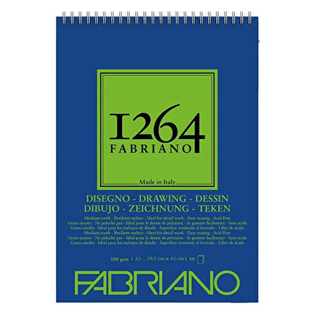Supertrend 1264 Drawing Paper Üstten Spiralli Eskiz Çizim Defteri 180 gr. A3 50 yaprak