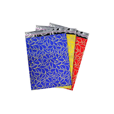 Desenli Lüks Metalize Poşet 11x12