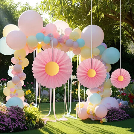 Papatya Yelpaze Süs 3'lü