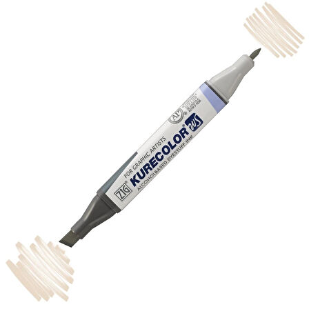 Supertrend Kurecolor Twin S Grafik Çizim Marker Kalemi W.03 Warm Gray 3