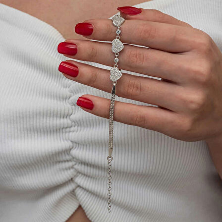 Supertrend Gümüş Üçlü Kalp Kadın Bileklik