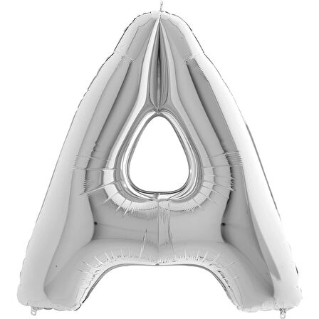 A Harf Supertrend Gümüş Folyo Balon 40"