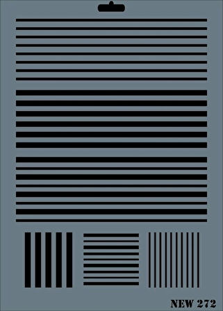 Supertrend Stencil Boyama Şablonu 25x35 cm. NEW-272