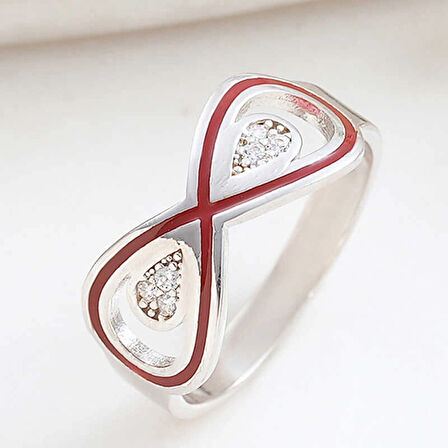 Supertrend Gümüş Zirkon Taşlı Sonsuzluk Kadın Yüzük