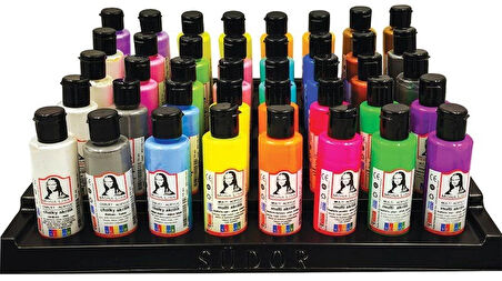 Supertrend Mona Lisa Akrilik Boya Seti Metalik-Fosforlu-Pastel Renkler 70 ml. x 40 Adet Karışık Sınıf Seti