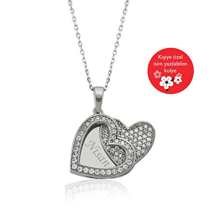 Supertrend Gümüş İsimli Kalp Kadın Kolye