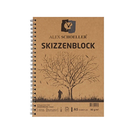 Supertrend Supertrendt Eskiz Çizim Defteri A5 Yandan Spiralli 90 gr. 60 yaprak