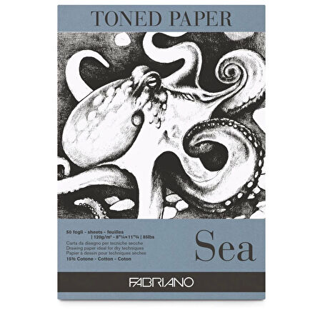 Supertrend Toned Paper Sea Eskiz Çizim Defteri Deniz Rengi 120 gr. A3 50 yaprak